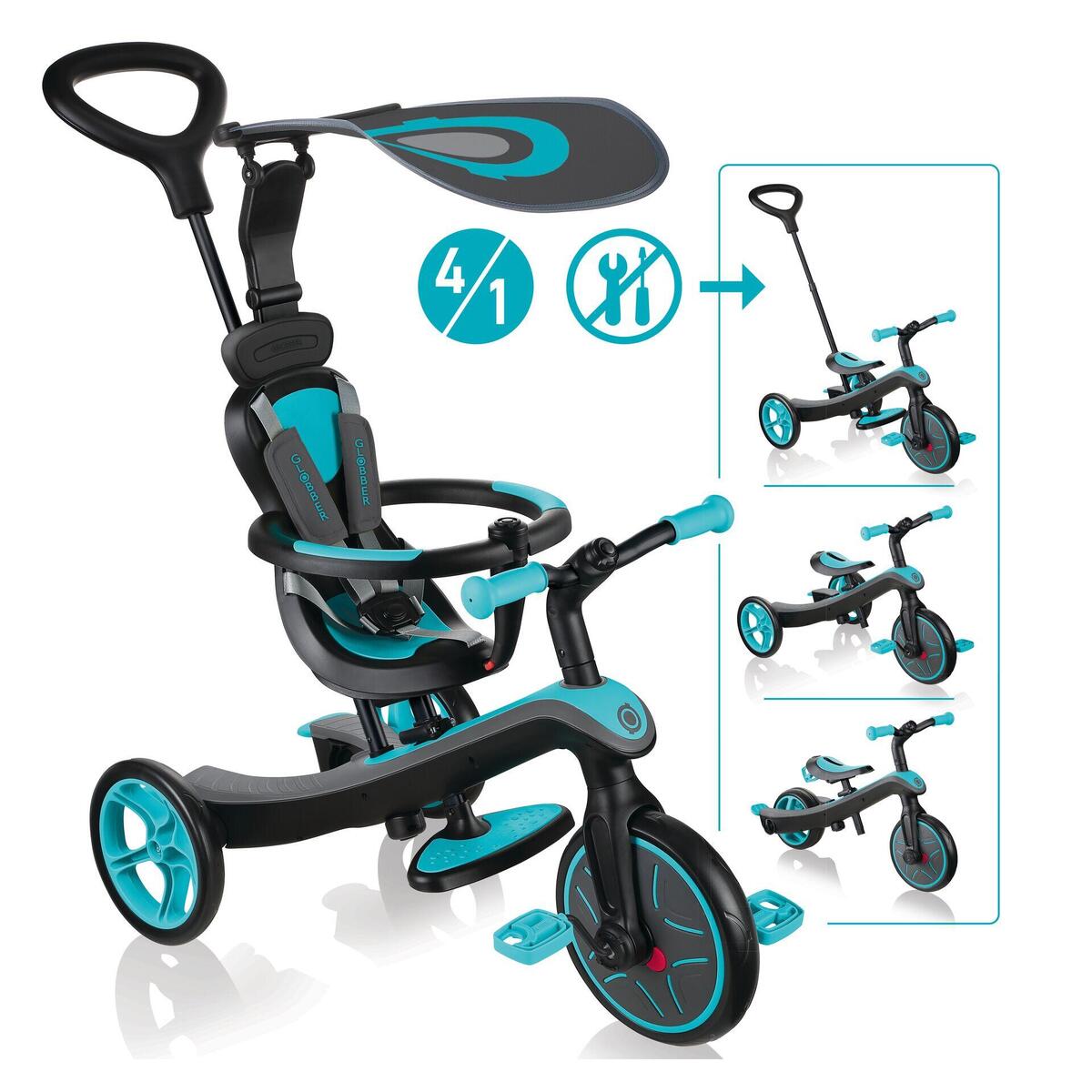 Tricycle évolutif pour bébé EXPLORER 4 en 1 - Vert Sauge - 159.99